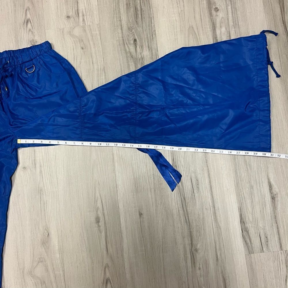 NWOT Current Mood x Dolls Kill electric blue rave pants sz XS lightweight - Picture 8 of 14